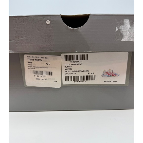 Balenciaga Runner Sneaker Multicolor New Season Size 10 US 43 EU - Picture 9 of 9